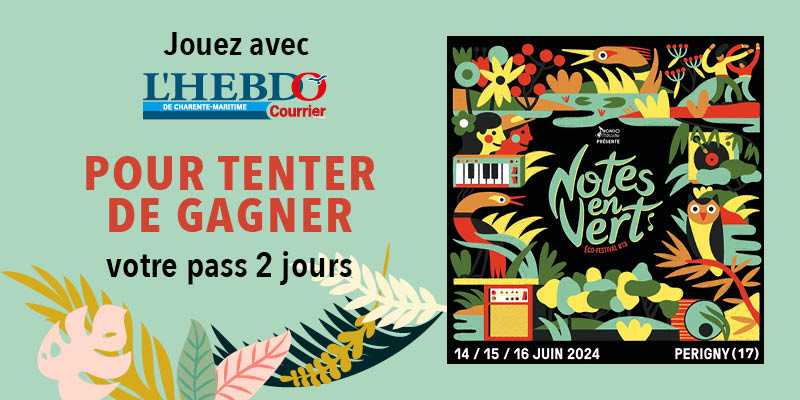 Jeu-concours Notes en vert avec l'Hebdo de Charente-Maritime