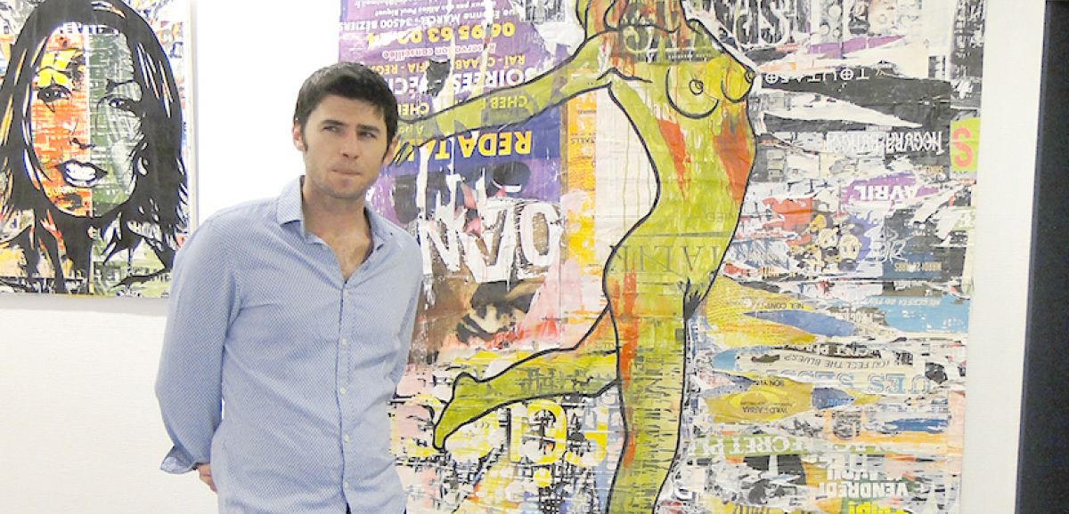 Surgères : Mathieu recycle les affiches en œuvres d'art