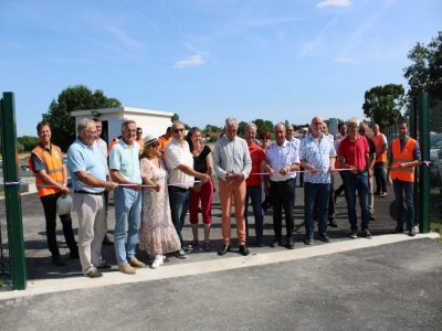 Inauguration officielle de la station en présence des élus et des représentants d'Eau 17 - Carine Fernandez