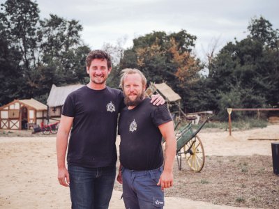 Judicaël Vattier et Thomas La Griff, cocréateurs des Légendes d'Autrefois - © Archives L'Hebdo 17