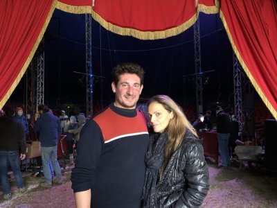 Judicaël Vattier, directeur artistique du festival, aux côtés de la marraine Sophie Edelstein - - © Clément Vidal